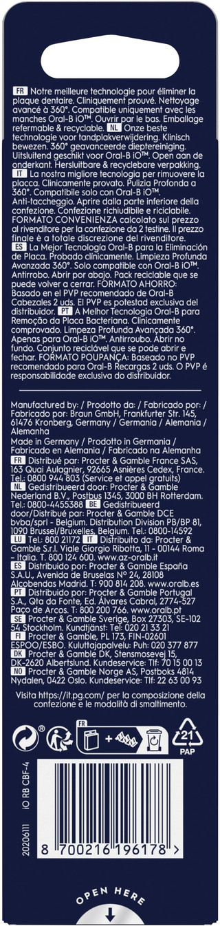 Oral-B iO 9n Onyx Zwart Value Pack