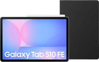 Samsung Galaxy Tab S10 FE 10.9 inches 128GB WiFi Light Blue + BlueBuilt Book Case Black
