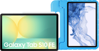 Samsung Galaxy Tab S10 FE 10.9 inches 256GB WiFi Silver + Just in Case Kids Cover Blue
