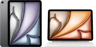 Apple iPad Air (2025) 13 inches 128GB WiFi Space Gray + Apple Magic Keyboard QWERTY White