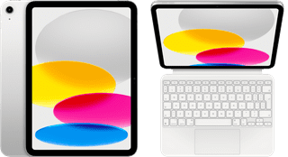 Apple iPad (2025) 11 inch 128GB Wifi Zilver + Apple Magic Keyboard Folio QWERTY Wit