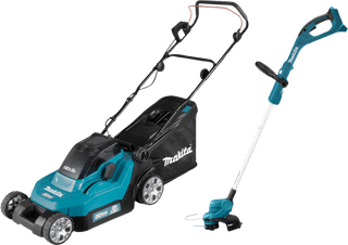 Makita DLM382Z (zonder accu) + Makita DUR193Z (zonder accu)