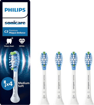 Philips Sonicare Premium Plaque Defense HX9044/87 White (4 units)