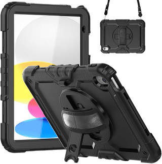 Just in Case Apple iPad (2025/2022) Rotating Back Cover Zwart