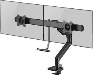 ACT AC8344 Monitor Arm 32 inches with Gas Spring and Crossbar for 2 Monitors