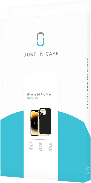 Just in Case Soft Design Apple iPhone 14 Pro Max Back Cover Zwart