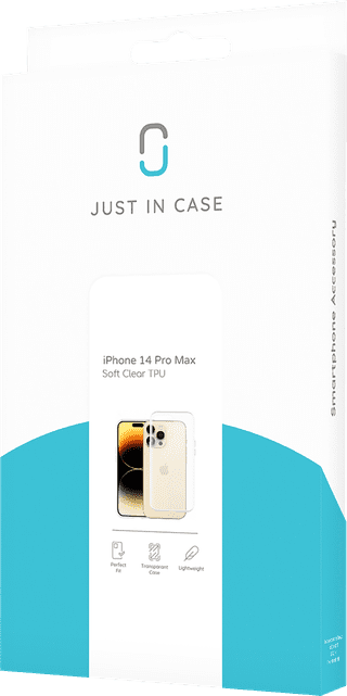 Just in Case Soft Design Apple iPhone 14 Pro Max Back Cover Transparant