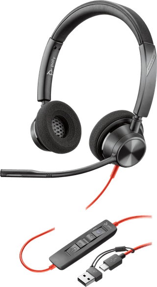 Poly Blackwire 3320 MS Bedrade Office Headset