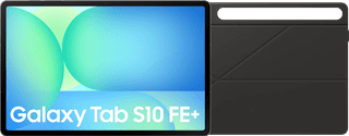 Samsung Galaxy Tab S10 FE Plus 13,1 inch 128GB Wifi en 5G Grijs + Book Case Zwart