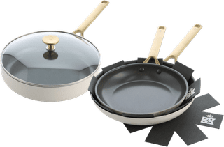 BK Sublime Frying Pan Set 24cm + 28cm + High-sided Skillet 28cm