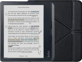 Kobo Libra Colour Zwart + BlueBuilt Book Case Zwart