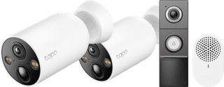 TP-Link Tapo C460 Duo Pack + D235 Smart Battery & Wired Doorbell