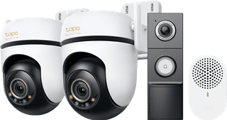 TP-Link Tapo C530WS Duo Pack + D235 Smart Battery & Wired Doorbell