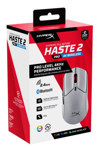 HyperX Pulsefire Haste 2 Pro 4K Wireless Gaming Muis