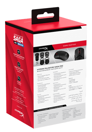 HyperX Pulsefire Saga Pro Wireless Gaming Mouse Black