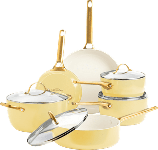 GreenPan Padova Reserve Cookware Set 10-piece Sunshine Yellow