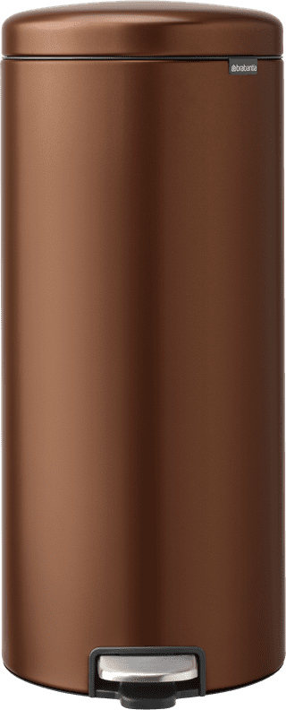 Brabantia NewIcon Pedal Trash Can 30L Warm Bronze