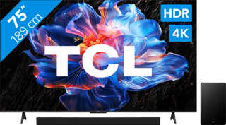 TCL 75 inches LED P61K 4K (2025) + TCL Q65H