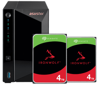 ASUSTOR AS3302T v2 + Seagate IronWolf 8TB (2x 4TB)