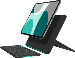 Logitech Flip Folio iPad Pro (2025) / iPad Air (2026) 11 inch Toetsenbord Hoes QWERTY