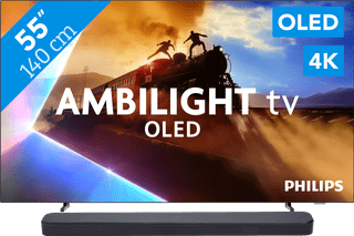 Philips Ambilight 55'' OLED760 4K (2025) + JBL Bar 300 M2 Zwart