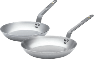 De Buyer Mineral B Frying Pan Set 24 + 28cm