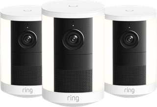 Ring Spotlight Camera 2e Generatie Stekker Wit 3-Pack