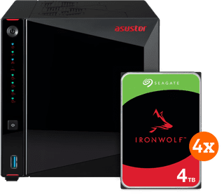 ASUSTOR AS5404T + Seagate Ironwolf 16TB (4x4TB)