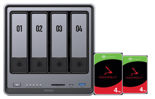 UGREEN NASync DXP4800 + Seagate IronWolf 4TB Duo Pack