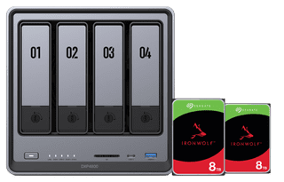 UGREEN NASync DXP4800 + Seagate IronWolf 8TB Duo Pack