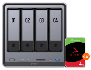 UGREEN NASync DXP4800 + Seagate IronWolf 4TB 4-pack