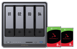 UGREEN NASync DXP4800 Plus + Seagate IronWolf 8TB Duo Pack