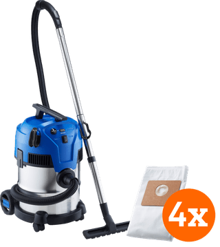 Nilfisk Multi II 22 Inox + Nilfisk Stofzak voor Multi II (4x)