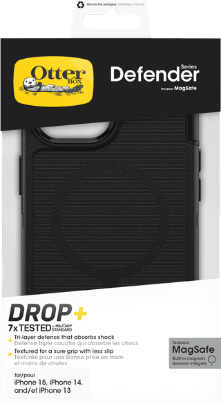 OtterBox Defender Apple iPhone 13, 14 en 15 Back Cover met Magneet Zwart