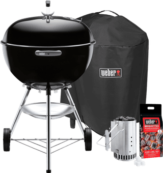 Weber Bar-B Kettle 57 cm Zwart Starterspakket