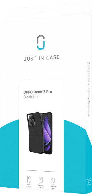 Just in Case Soft Design OPPO Reno 13 Pro Back Cover Black