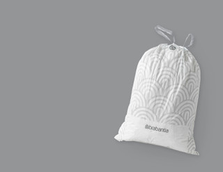 Brabantia Touch Bin 60L Soft Beige + Trash Bags (120 units)