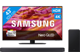 Samsung 43 inches Neo QLED QN90F 4K (2025) + Samsung HW-B750F (2025)