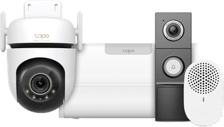 TP-Link Tapo C530WS + H500 Smart HomeBase + D235 Smart Battery & Wired Doorbell