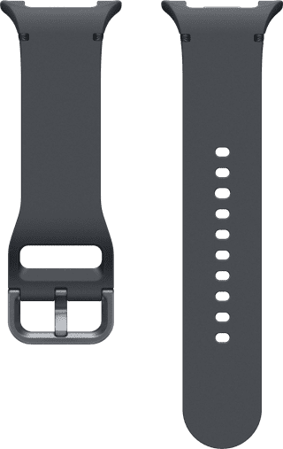 Samsung Galaxy Watch 8 Series Siliconen Sport Bandje Donkergrijs S/M