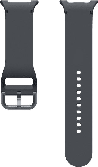 Samsung Galaxy Watch 8 Series Siliconen Sport Bandje Donkergrijs M/L