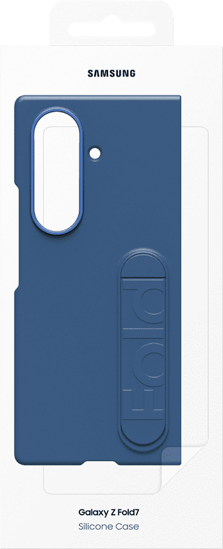 Samsung Galaxy Z Fold 7 Siliconen Back Cover Blauw