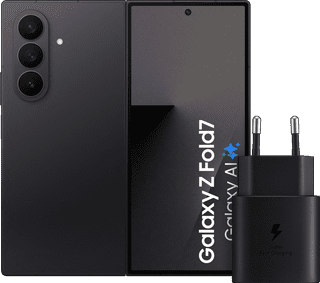 Samsung Galaxy Z Fold 7 256GB Zwart 5G + Samsung Oplader 25 Watt Zwart