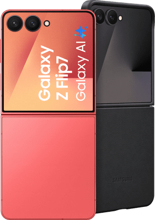 Samsung Galaxy Z Flip 7 512GB Red 5G + Samsung Kindsuit Back Cover Black