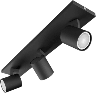 Philips Hue Runner opbouwspot White Ambiance - 3 Spots - Zwart + Dimmer