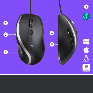 Logitech M500s Advanced Wired Mouse