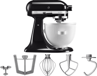 KitchenAid Artisan Mixer 5KSM125 Onyx Zwart + IJsbereider