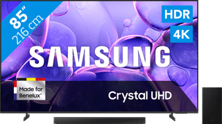 Samsung 85 inches Crystal UHD U8070F 4K (2025) + Samsung HW-B66CF (2025)
