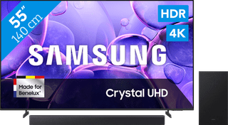 Samsung 55" Crystal UHD U8070F 4K (2025) + Samsung HW-B450F (2025)