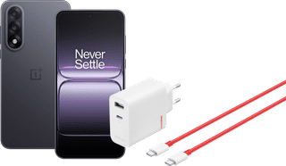 OnePlus Nord 5 512GB Zwart 5G + OnePlus SuperVOOC Oplader 80W met 2 Poorten + Usb C kabel